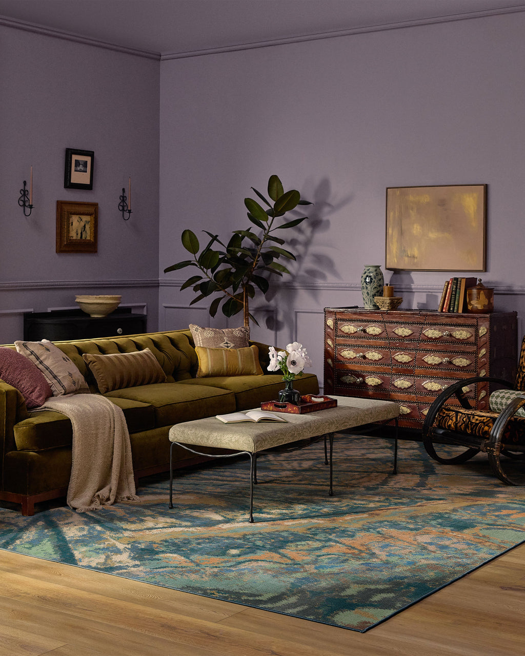 Althea Blue & Green Rug