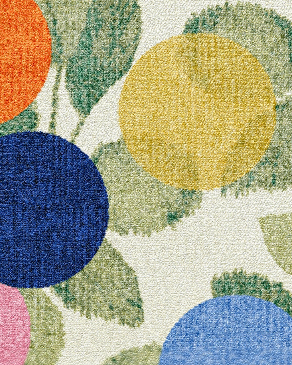 Botanical Whimsy Dots Neutral Rug