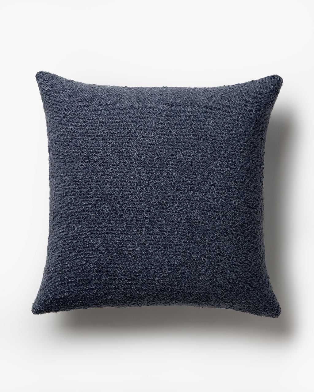 Navy Boucle Throw Pillow