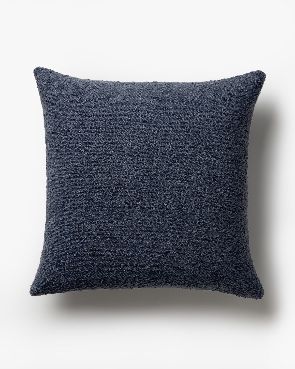 Navy Boucle Throw Pillow