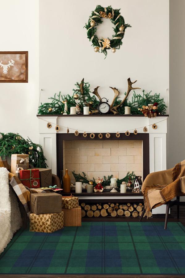 Buffalo Plaid Blackwatch Flatwoven Rug