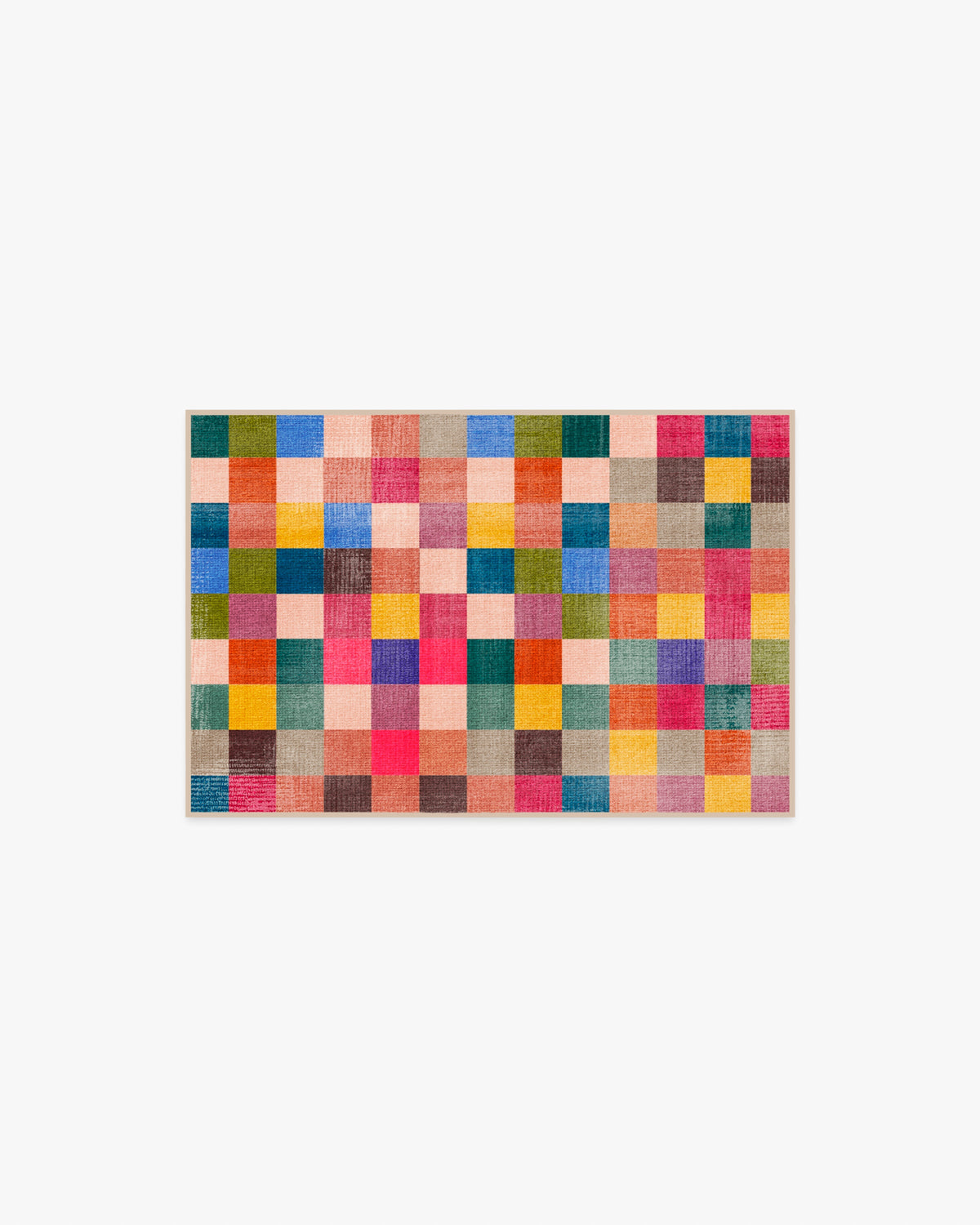 Grossy Confetti Check Flatwoven Rug by Dan Pelosi