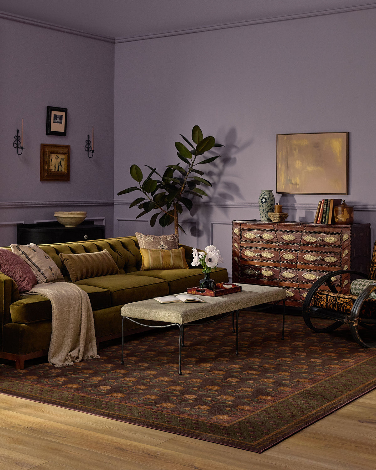 Sundara Brown & Olive Rug