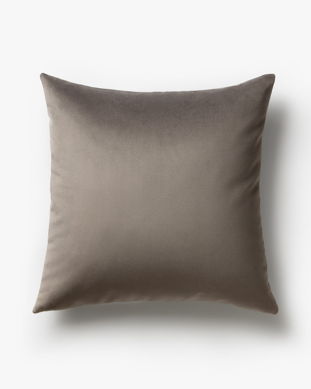 Grey Velvet Throw Pillow