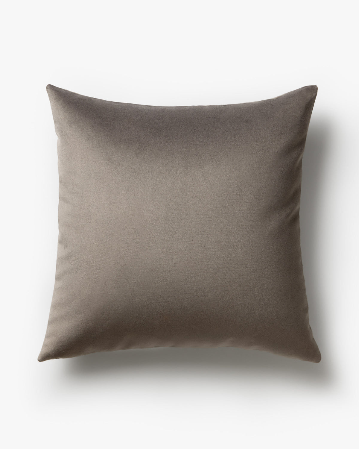 Grey Velvet Throw Pillow