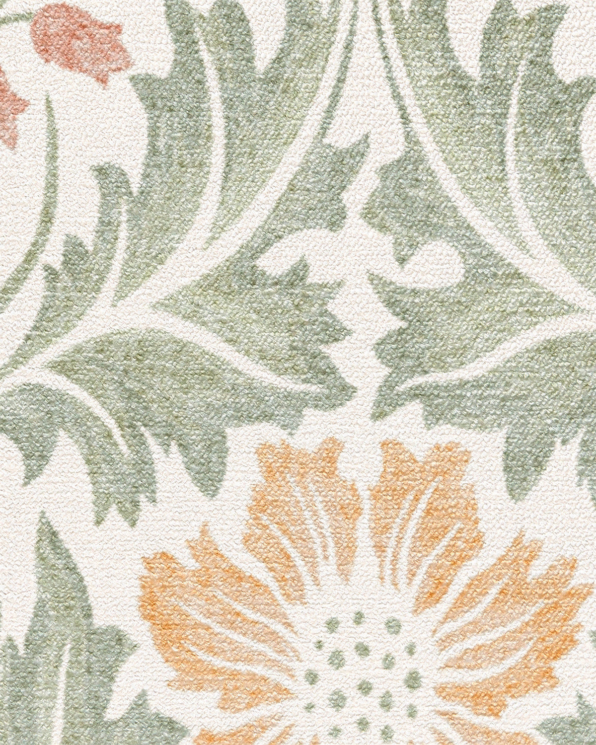 Woodbell & Anemone Cream Rug by Morris & Co.
